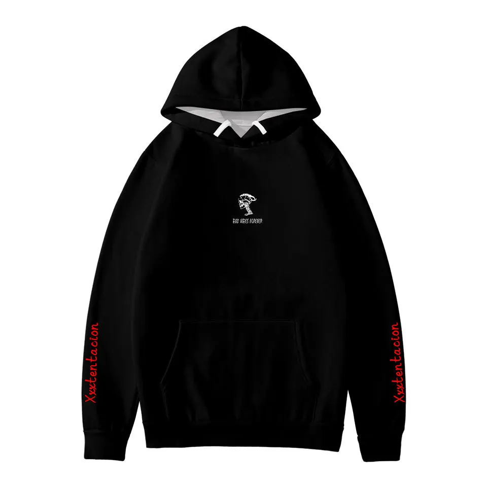Xxxtentacion BAD Hoodies Мужская/Женская толстовка с капюшоном Xxxtentacion, мужская толстовка с капюшоном в стиле хип-хоп, 3D Толстовка с капюшоном, топы для мальчиков и девочек