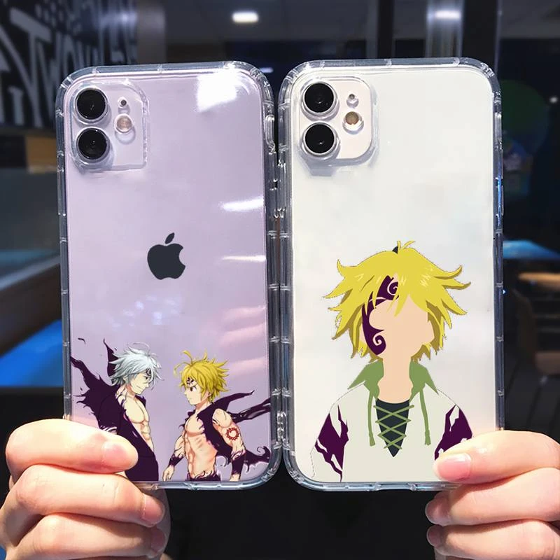 anime seven deadly sins Phone Case Transparent soft For iphone 5 5s 5c se 6 6s 7 8 11 12 plus mini x xs xr pro max iphone 7 case More Apple Devices