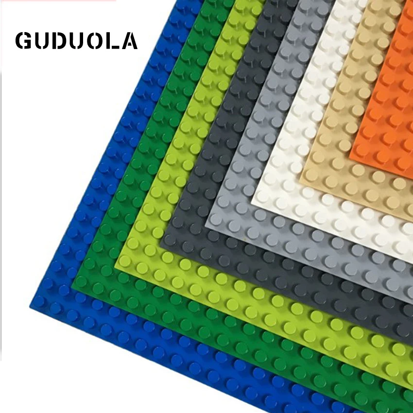 

24X24Dots 38.4X38.4X0.96cm Big Bricks Base Plate in Blocks Large Building Block wall Duplo Classic Baseplate Toy for Children