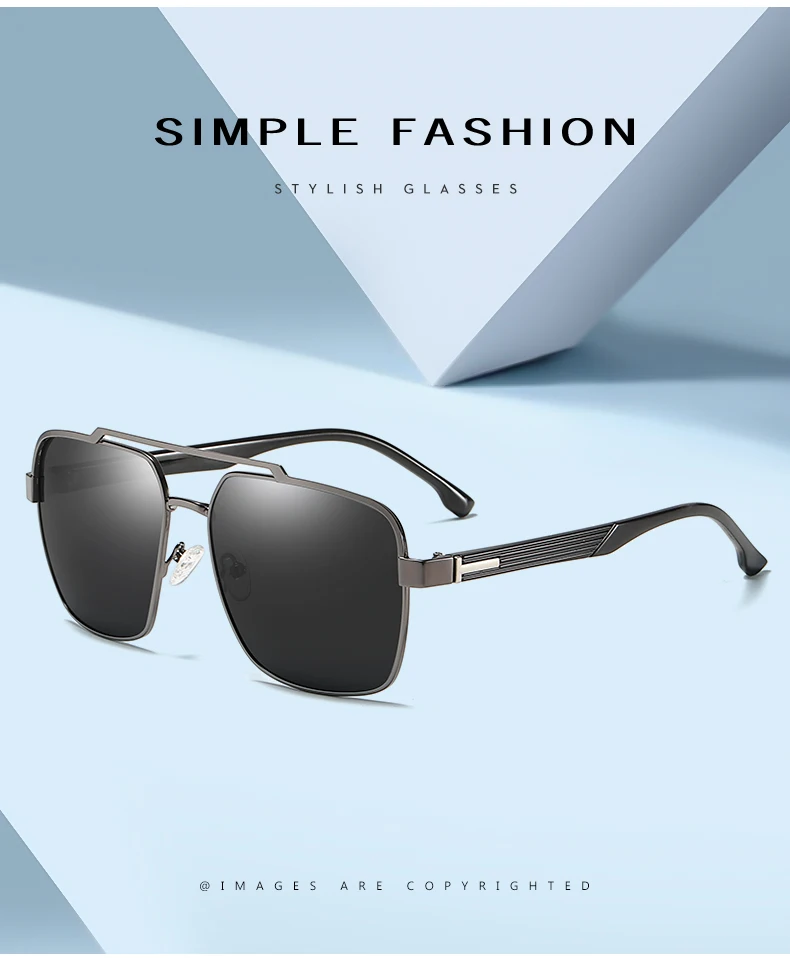 Квадратные Мужские поляризационные солнцезащитные очки без оправы модные алюминиево-магниевый сплав солнцезащитные ретро оправа для очков De Sol Gafas UV400 201961