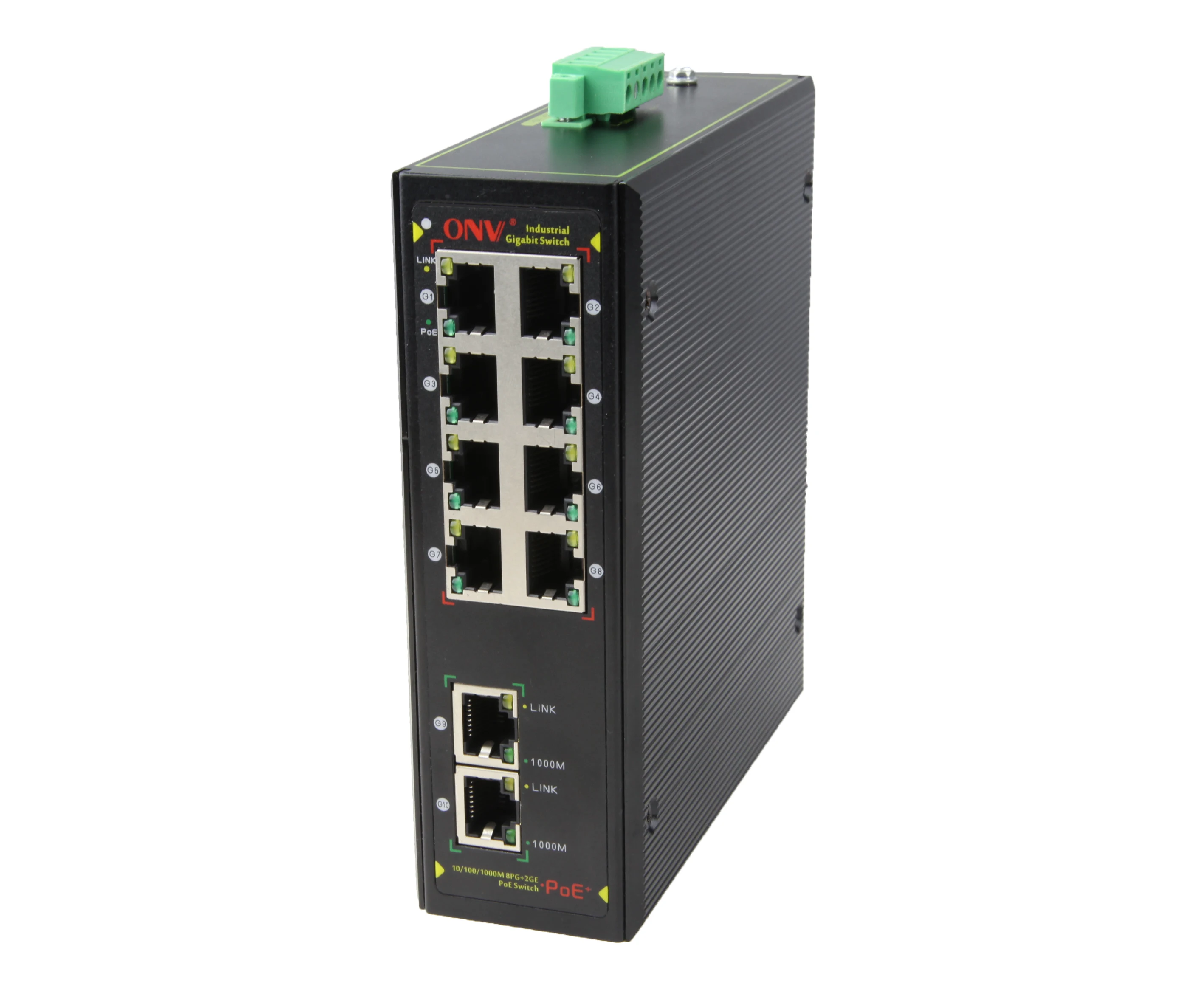 5 лет гарантии fast ethernet коммутатор питания через ethernet 10-Порты и разъёмы гигабитный коммутатор poe 8 Порты и разъёмы(ONV-IPS33108PF