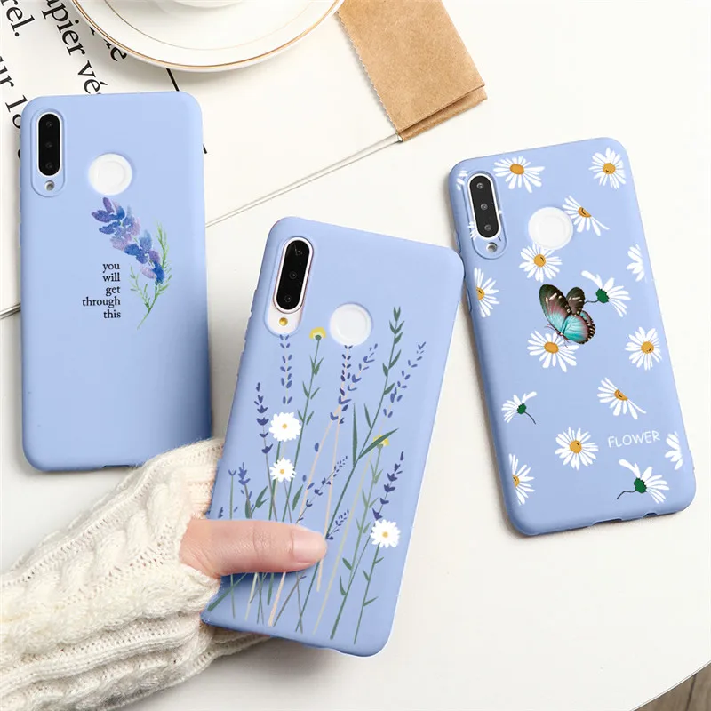 Чехол с милыми цветами для Huawei Honor 20 10 10i 9X 8A 8X P50 P40 P20 P30 Pro P Smart 2021 Mate Lite E Y6 Y7 Y9 Prime 2019 |