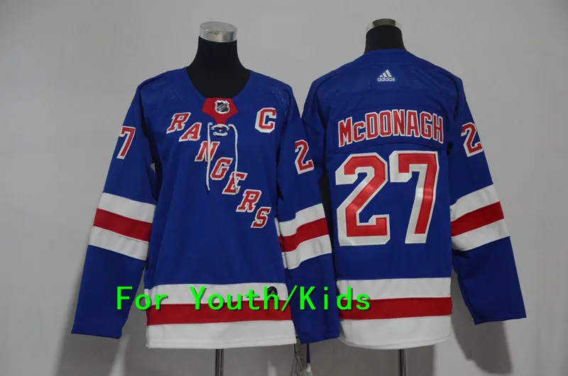 Молодежная вышивка прошитая Нью-Йорк#36 коврики Цуккарелло 30 Henrik Lundqvist 27 Ryan McDonagh Дети Джерси