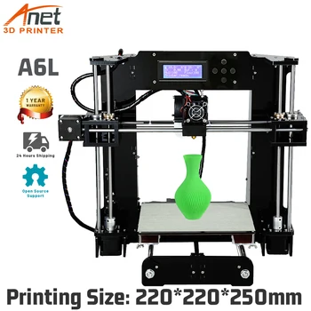

Anet 3D Printer A6L Auto-leveling High Precision Entry-level Reprap i3 DIY Impresora 3D Kit with Micro SD Card and 10m Filaments