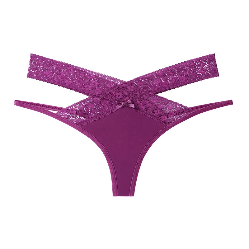 7pcs Women's Underwear Sexy Lace Panties Transparent Low-waist Underpant Hollow Out Thong Female Seamless G-string  Lingerie