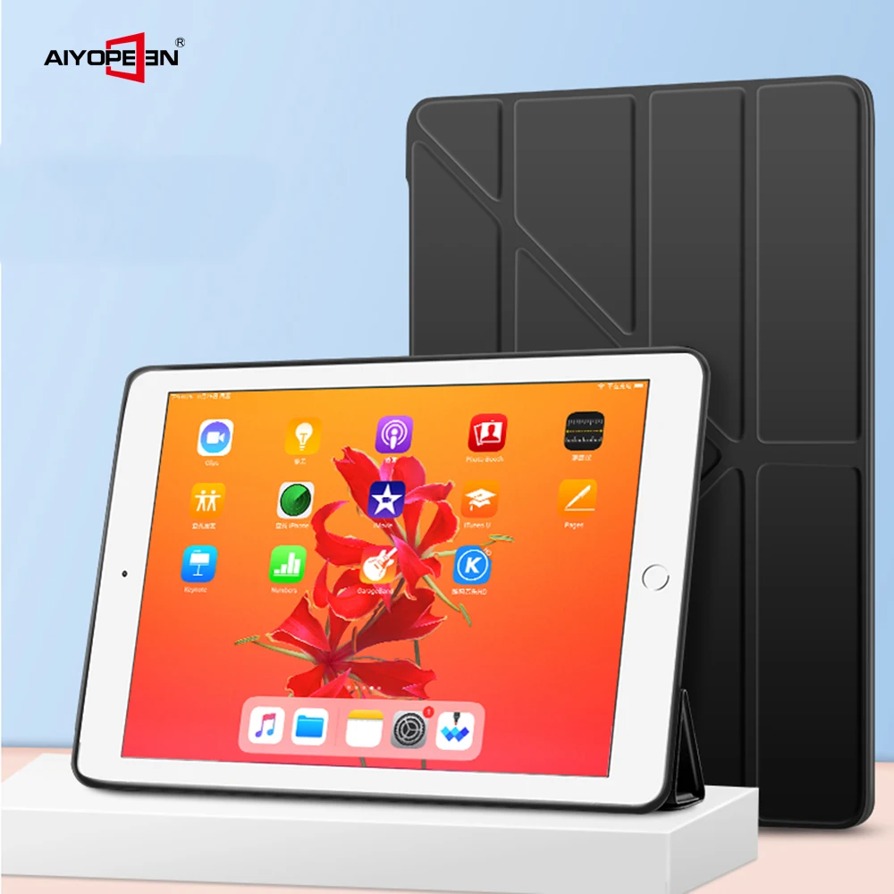 Чехол для ipad 10,2, Магнитный флип-чехол из искусственной кожи для ipad 7-го поколения, умный чехол для ipad 7th 10,2 чехол
