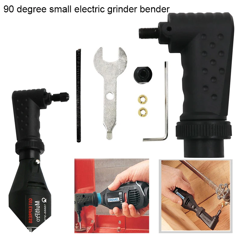 

Urijk Right Angle Driver Converter Attachment Electric Grinder Kit Tools Rotary Tools Converter Accessories Fits for 19.5mm