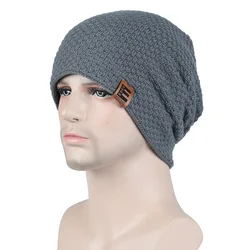 2021 Winter woolen hat Men's and women's knitted hat Outdoor warm pullover cap earflaps cap L11