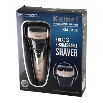 

KEMEI-8102 3D Rechargeable Electric Shaver Kemei Washable Electric Razor Men Shaving Machine Beard Trimmer Face Care