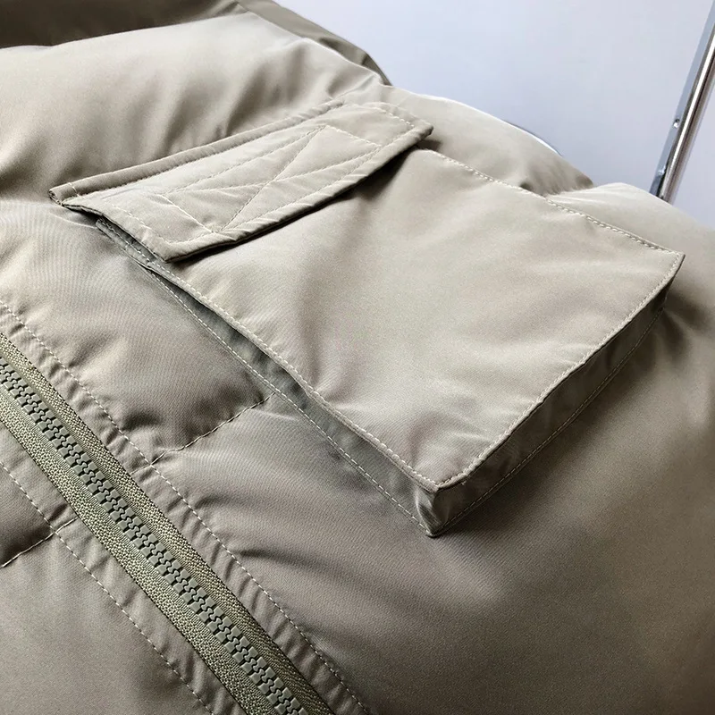 Новые длинные толстые парки для женщин Модное теплое пальто свободные короткие Повседневные Удобные парки со стоячим воротником Плиссированное Женское пальто