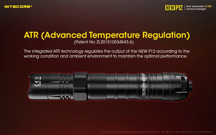 NITECORE P12 фонарик+ NL1834 аккумулятор 1200Lm CREE XP-L HD V6 светодиодный с кобура для быстрого извлечения оружия использует CR123 или 18650 EDC