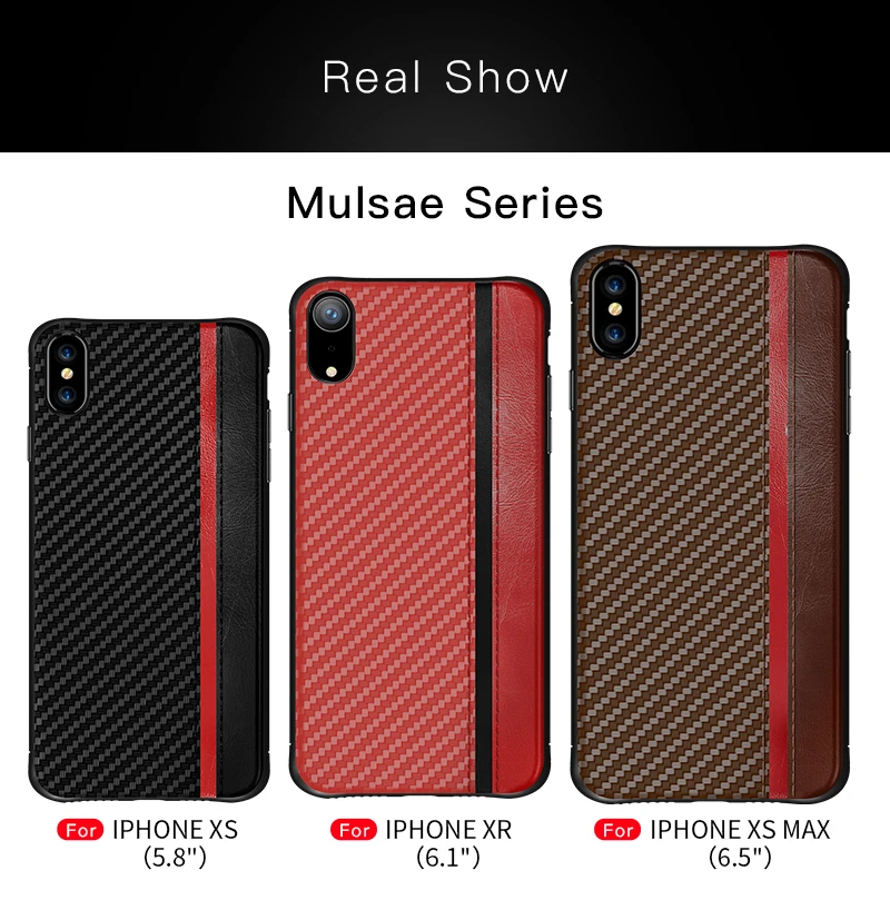 Тонкий Ультратонкий чехол для iPhone X XS Max XR 7 8 6 6S Plus Роскошный деловой чехол из углеродного волокна iPhone 7 iPhone6 iPhone11 On