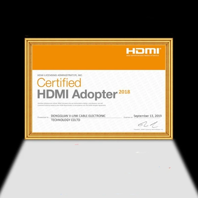 Veggieg 4K HDMI кабель с крючок из цинкового сплава и Позолоченный разъем HDMI 2,0 кабель