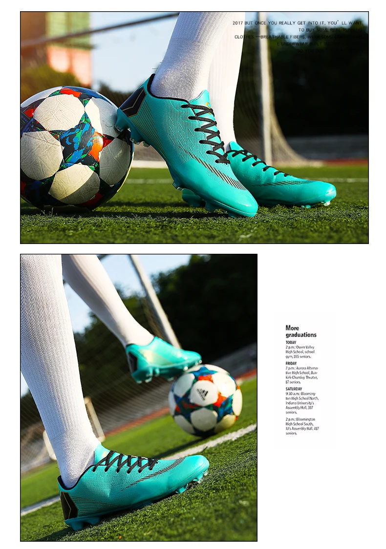 Football Shoes Men Turf Spikes Football Boy Women Outdoor Athletic Trainers Sneakers Adults Brand Professional Soccer Futbol (5)