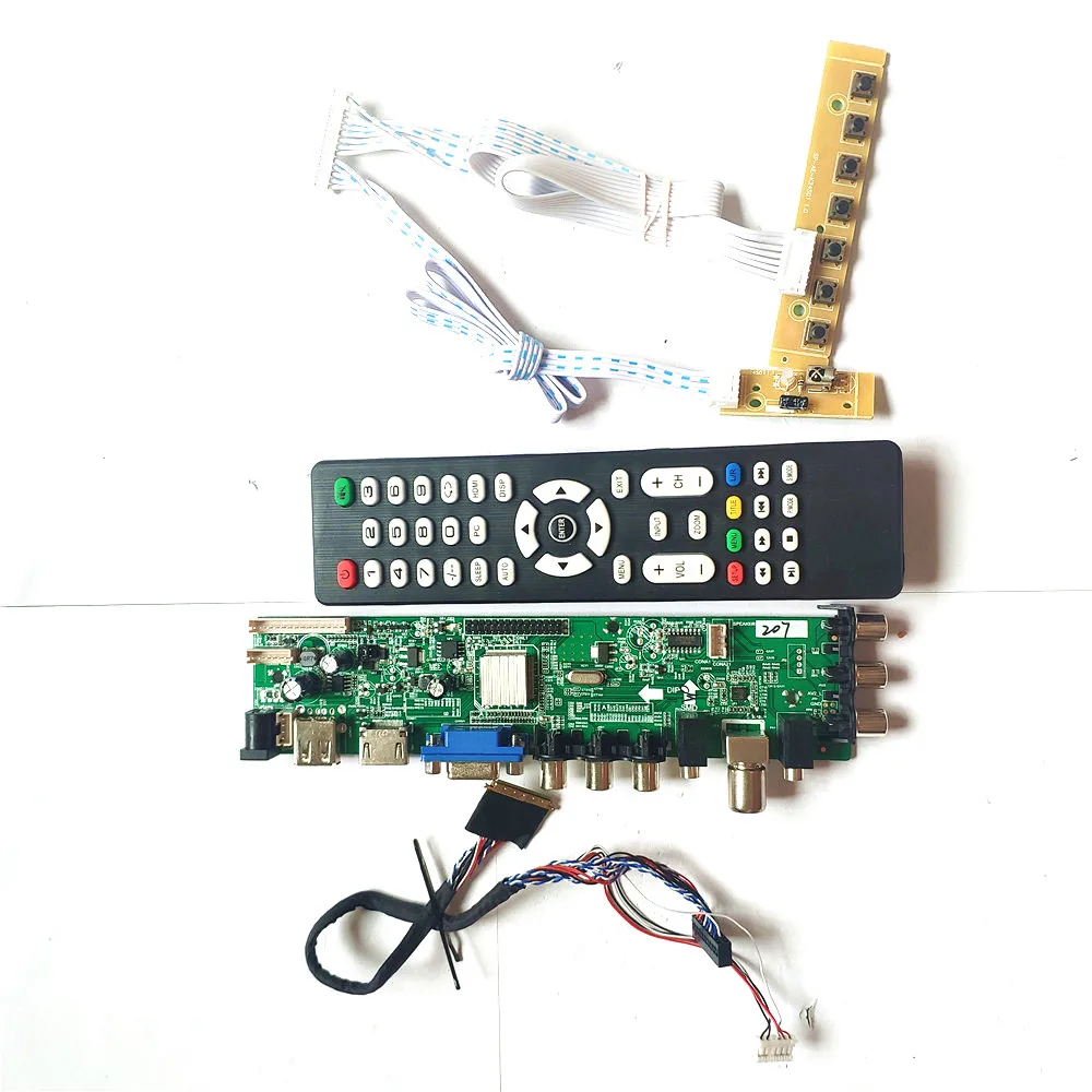 LP173WD1-TLN1/TLN2/TLN4 40 pin LVDS 3663 TV digital AV HDMI-совместимый VGA USB DVB обновление 1600*900 плата