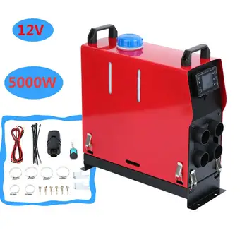

5KW Diesel Air Heater 4 Holes All-in-One LCD Monitor Parking Warmer with remote control For Trucks Boats Bus Car