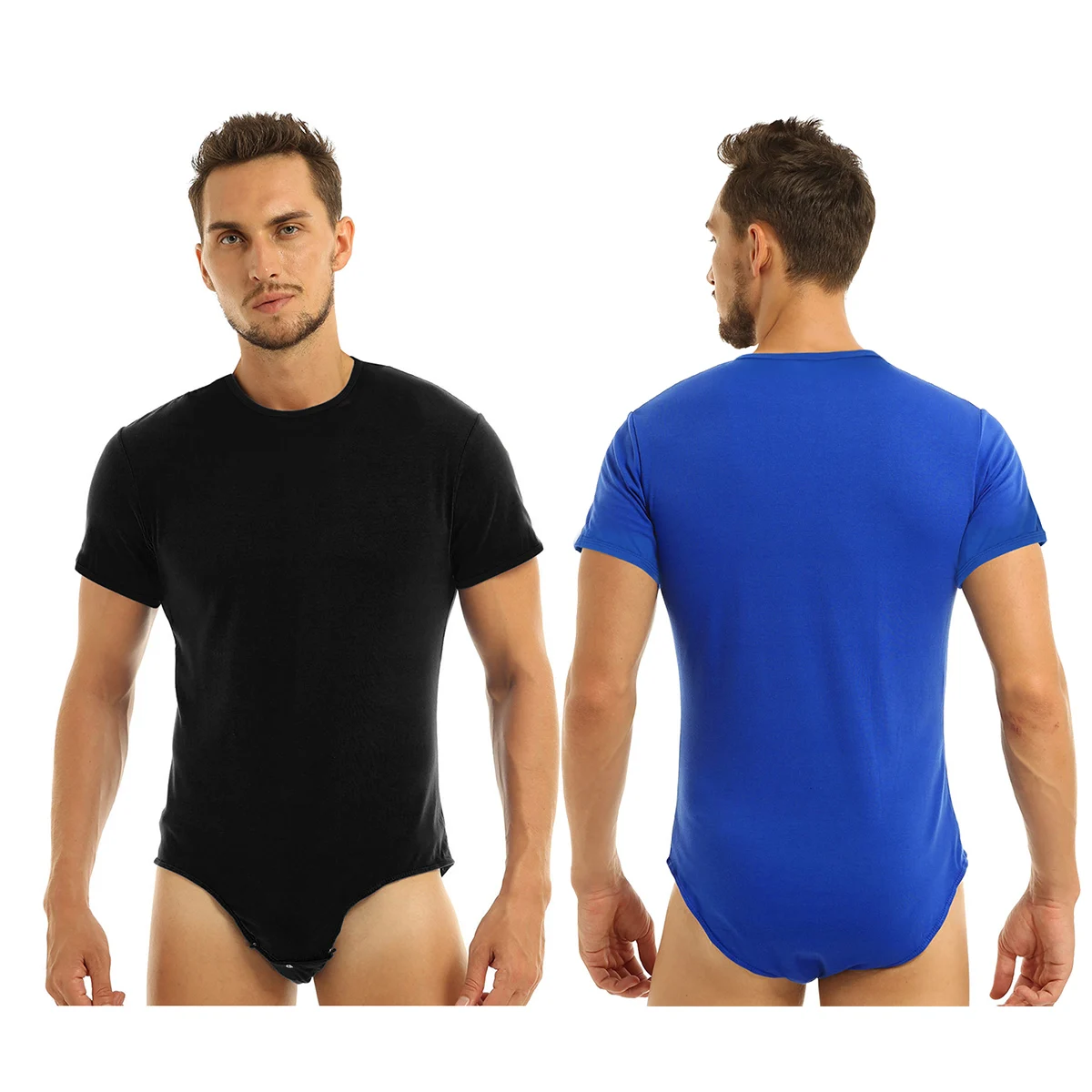 iiniim Adult Babies Lover Mens Lingerie Teddies Shirts Turn-down Collar Jockstraps Bulge Pouch Bodysuit Romper Costumes Shirt