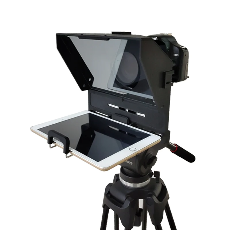 

10-дюймовый планшет, смартфон, телефон DSLR, телесуфлер для Ipad, Подсказка, запись, Подсказка для интервью, речи, ридер, запись