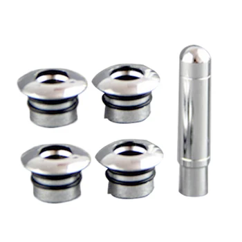 

With Cap Auto Car Part Aluminum Alloy Door Lock Pin Chrome Trim Replacement Accessories Lightweight Decoration For Chevrolet