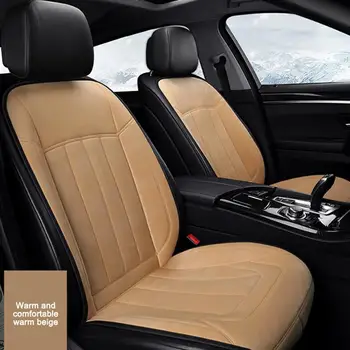 

12-24V Adjustable Furry Surface Heated Keep Warm Car Seat Cushion Cover Seat Heater Warmer Winter Cushion Car Seat Cover