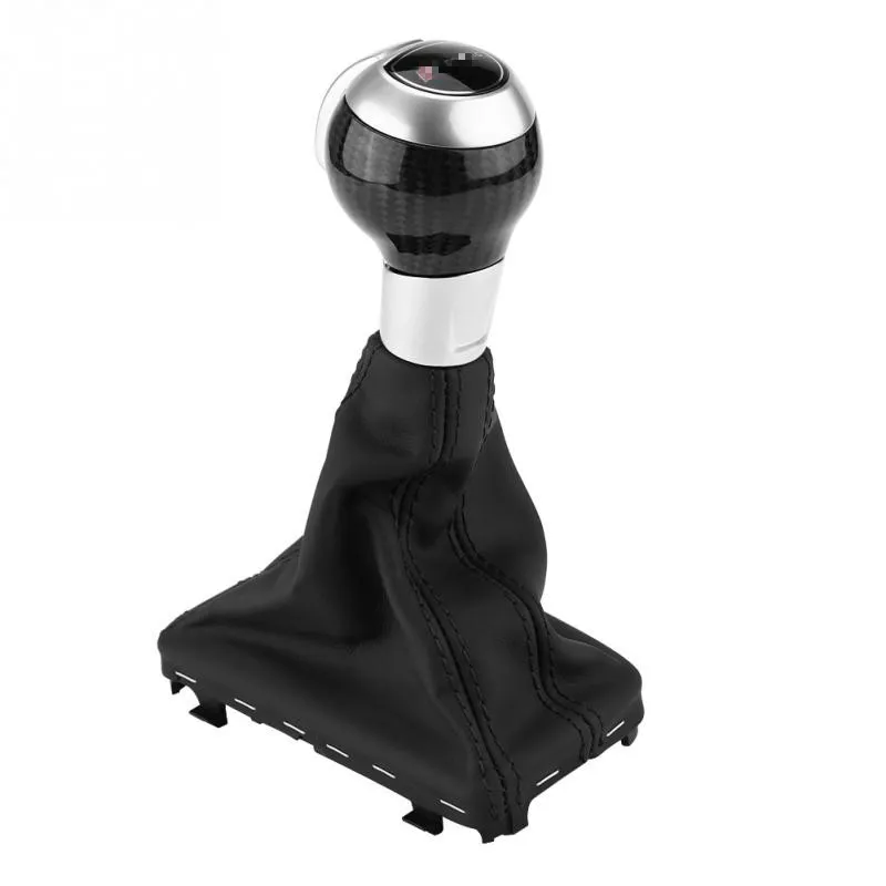 

Carbon Fiber Nappa Leather Automatic Gear Shift Knob Gaiter Boot Cover for Audi Q3 A3 S3 /VW Golf for DSG S-Tronic Car Styling