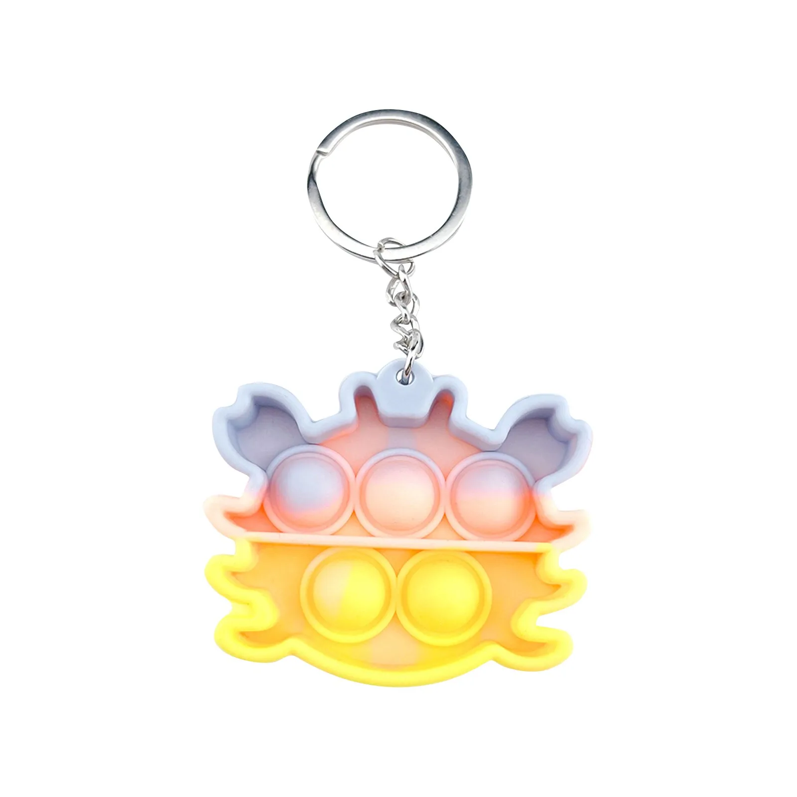 fidget squishy balls Anti Stress Mini Pops Simple Dimple Keychain Its Push Bubble Anxiety Sensory Fidget Toy Relief for Autism Adhd Children Adults fidget snapper Squeeze Toys