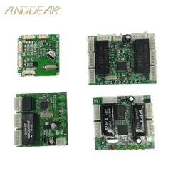 mini module 5V-12V ethernet switch circuit board for ethernet switch module 10/100mbps 5/8 port PCBA board OEM Motherboard