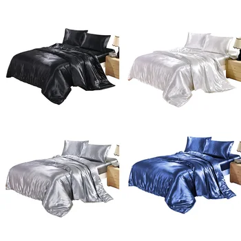 

3 Pcs Home Textile Duvet Cover Pillowcases Bed Full Size Bedding Set new