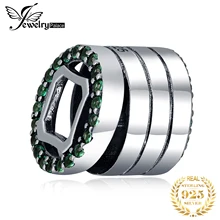 JewelryPalace Винтаж зеленый кубический цирконий Китайский Медь монета Шарм бисера Fit Браслет Лидер продаж как подарки для женщин