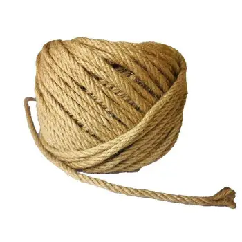 

6mm Natural Jute Rope Twine Rope Hemp Twisted Cord Macrame String DIY Craft Handmade Decoration Pet Scratching