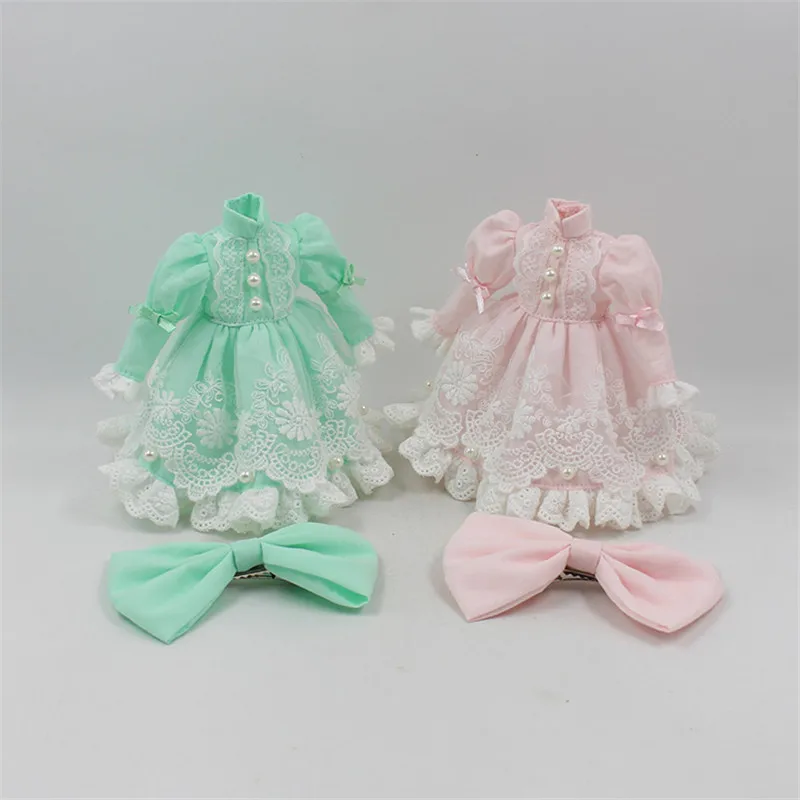Blyth doll Princess dress with melamed Two color for choice for the  JOINT body  sweet dressing BJD 2