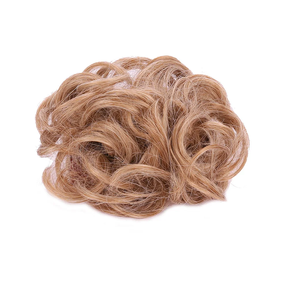 Delice Женские синтетические кудрявые шиньон Омбре коготь волосы грязные булочки Updo покрытие шиньоны
