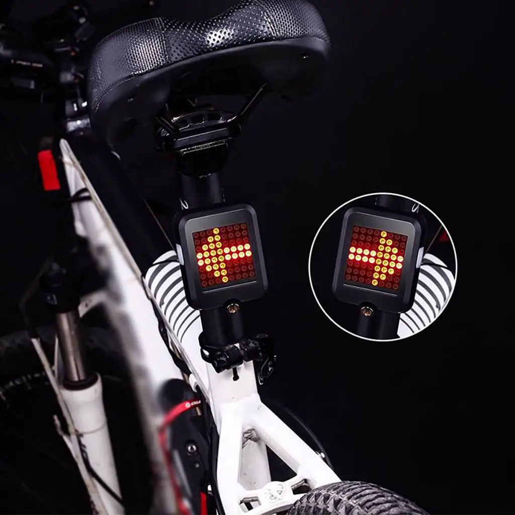 Прочный интеллектуальный поворотный тормозной задний стоп-сигнал Перезаряжаемый для велосипедного цикла