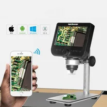4,3 дюймовый экран wifi 1000X электронный микроскоп 1080P светодиодный цифровой увеличительное стекло телефон ремонт ювелирные изделия с чеканкой наблюдение