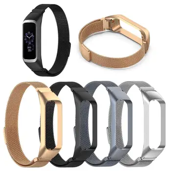 

Milanese Wrist Strap Watchband Belt+Frame Case Easy to Carry Design of Magnetic Buckle for Samsung Galaxy Fit-E SM-R375