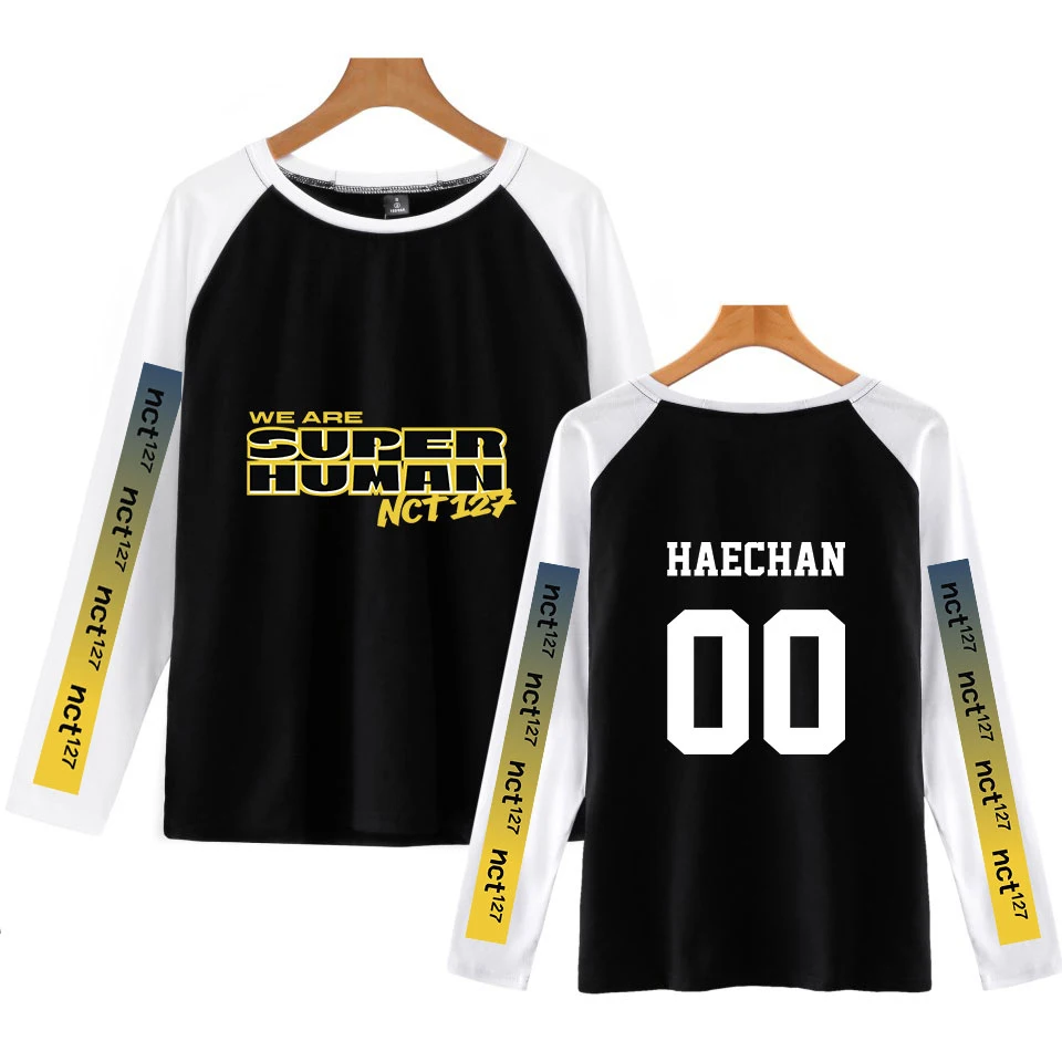 NCT 127 New WE ARE SUPERHUMAN T-shirt women men fashion long-sleeved T-shirt 2019 new T-shirt trend casual street clothing