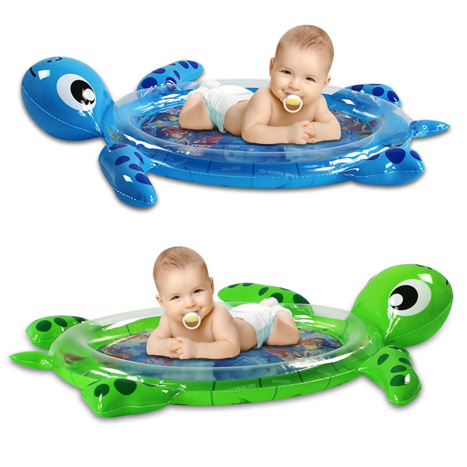 

Baby Inflatable Tummy Time Water Play Mat Fun Activity Play Center for Toddlers Infants Sensory Stimulation Crawling Motor Skill
