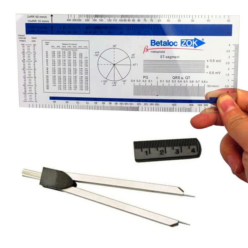Measuring Ruler Shoes Size Ruler Digital Angle Ruler PVC ECG ruler medical ruler ECG goniometer Medical Caliper Caliper electrocardiogram divider Medical Divider