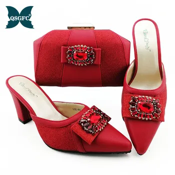 

New Arrival African Matching Shoes and Bags Italian design In Women Party Shoes and Bag Set Women Shoes and Bag Set In Italy