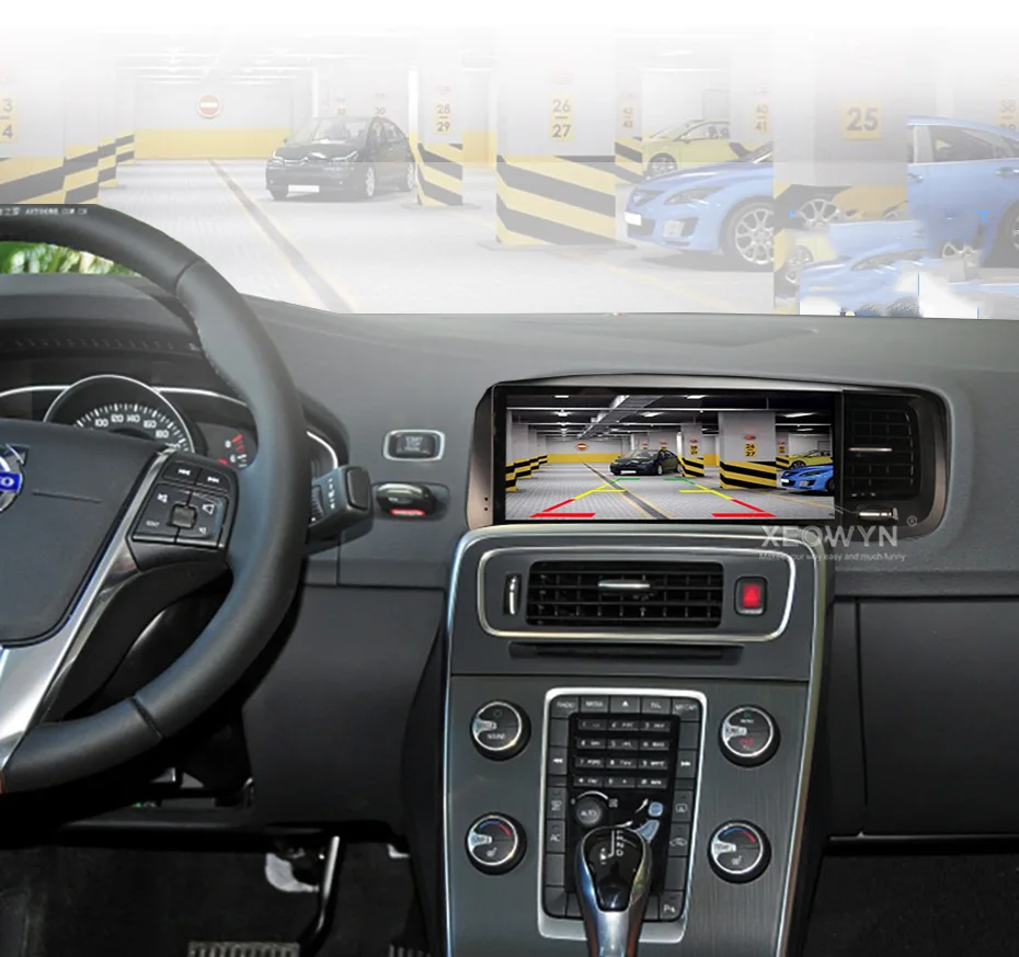 Flash Deal 8.8inch RAM4GROM32G Android 8.0 PX6 Car Radio gps For Volvo S60 V60 2011-2017 Support trip informaiton full touch 3
