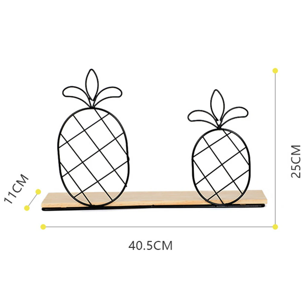 Ананас прочный офисный стеллаж для хранения держатель декоративный современный домашний декор многофункциональная компоновка комнаты кованая полка для спальни