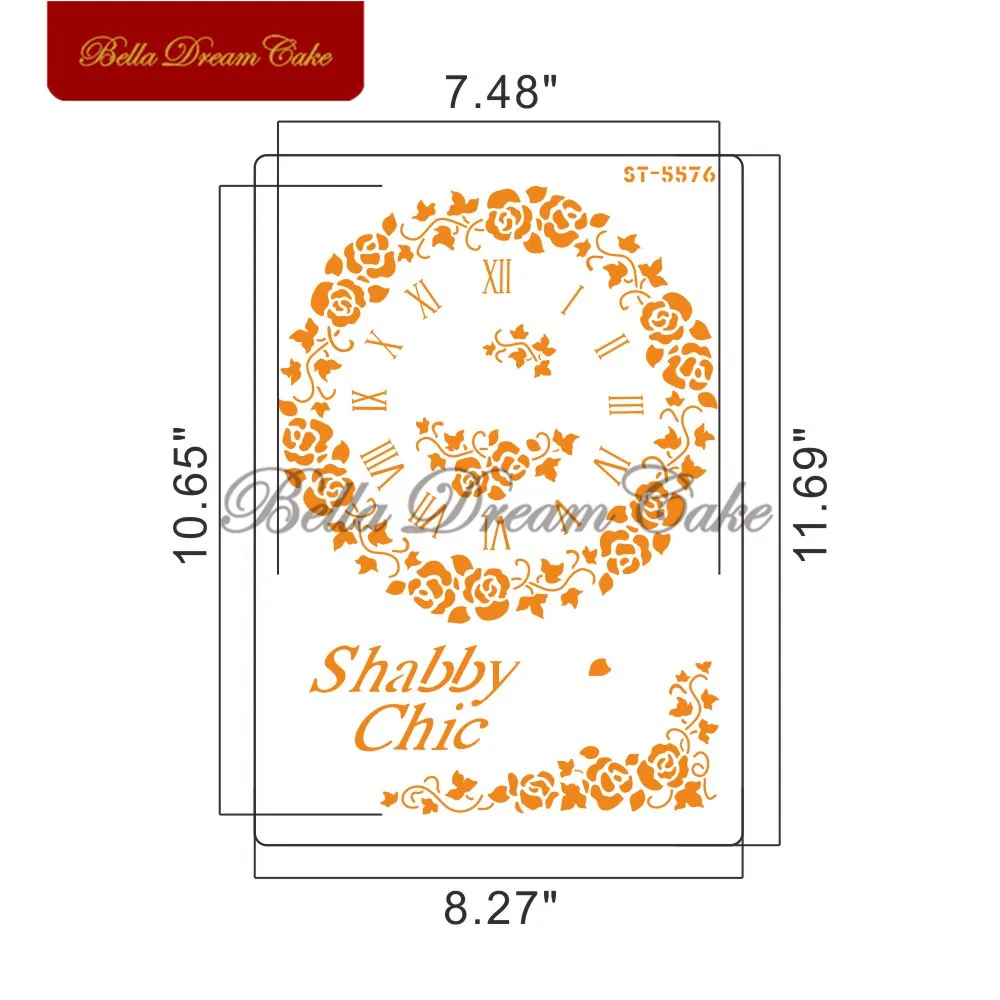 Чашка/часы/ключ шаблон торт трафарет пластиковые Многослойные трафареты для DIY скрапбукинга трафареты для рисования украшение дома шаблон - Цвет: ST-5576