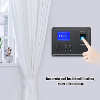 

Biometric Fingerprint Password Attendace Machine Employee Checking-in Recorder Multi-language Support USB Disk Data Download