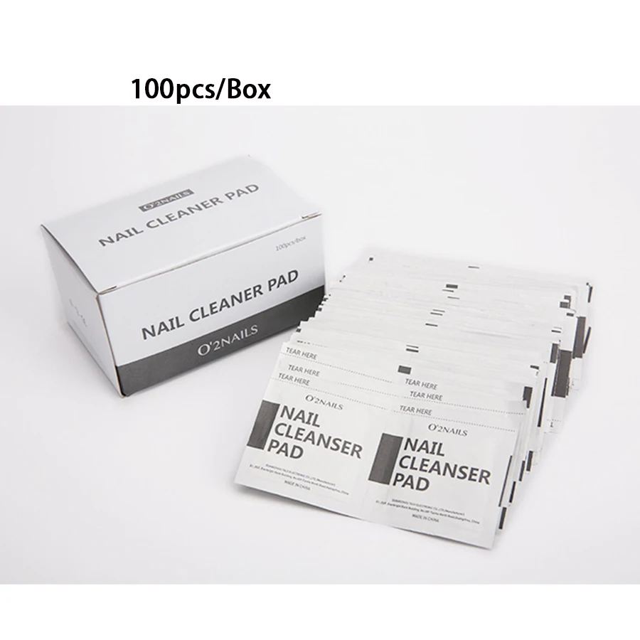 

100pcs nail gel remover pad, 100pcs nail cleanser pad