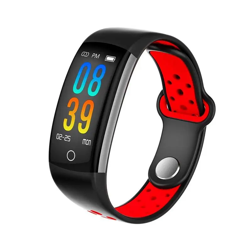 Умный браслет для женщин Q6 Bluetooth Smartwatch для мужчин сердечный трекер монитор фитнес давление часы скорость крови для Android Ios Sp Y3O0