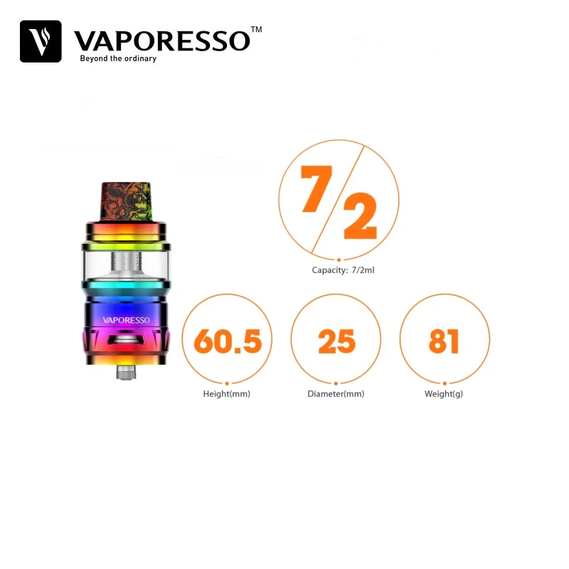 Оригинальный Vaporesso Cascade Vape Tank 7 обслуживаемый распылитель мл 25 мм испаритель GTM Coil