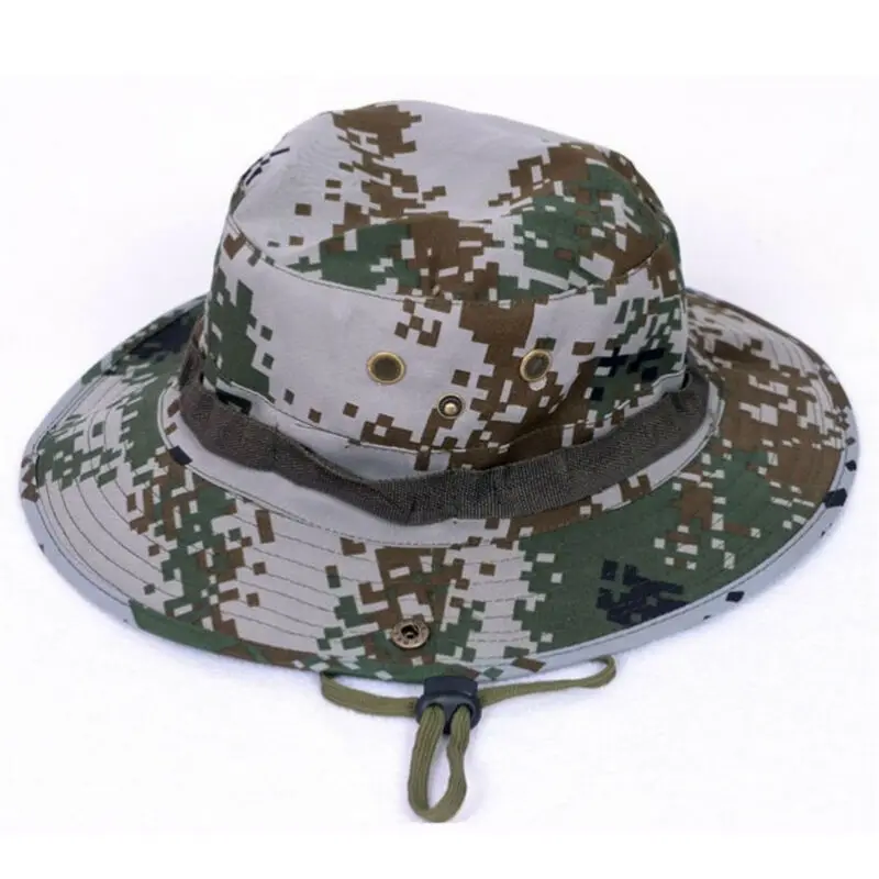 Ведро шляпа boonie охота рыбалка на открытом воздухе Кепка с широкими полями Военная унисекс Солнцезащитная Камо шляпа