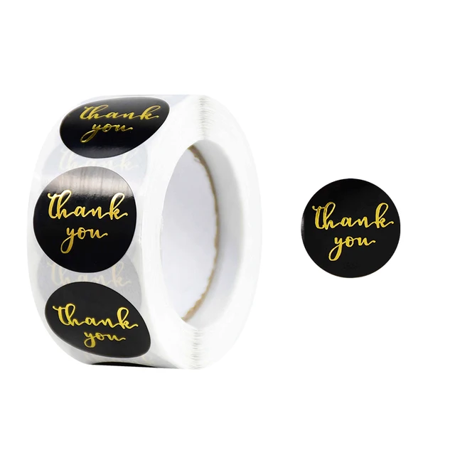 Gift Sealing Stickers 500pcs Thank You Love Design Diary Scrapbooking Stickers Festival Birthday Party Gift Decorations Labels D02