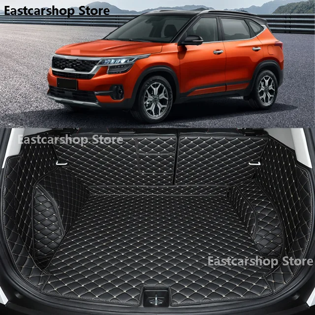$US $48.60 For Kia Seltos KX3 2020 2021 Car All Inclusive Rear Trunk Mat Cargo Boot Liner Tray Rear Boot Luggage Cover Accessories
