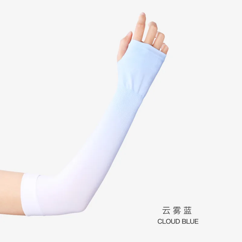 Summer Anti Eltraviolet Ice Sleeve Driving Sunscreen Gloves Women Ice Silk Sleeve Men Arm sunscreen gloves